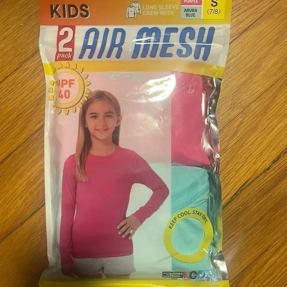 32 Degrees Kids Air Mesh Long Sleeve Tee - Picture 4 of 5